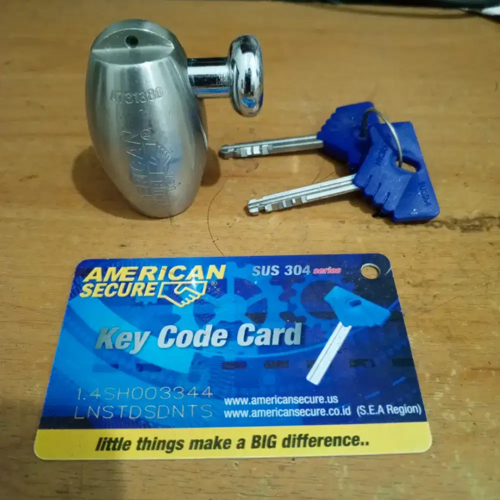 American Secure Gembok Motor / Disc Brake Lock A73138