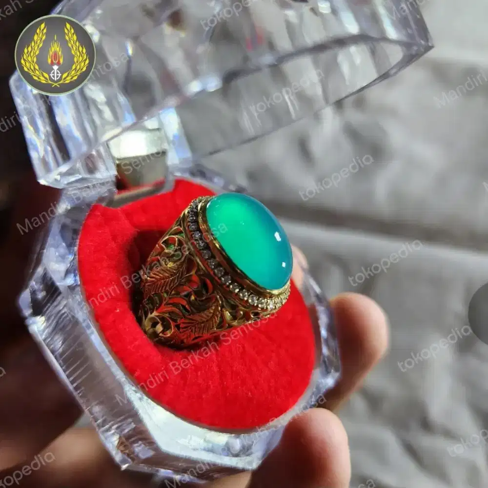 Permata Bacan Sultan Kolektor Ring Perak Pesanan Microsetting Istimewa