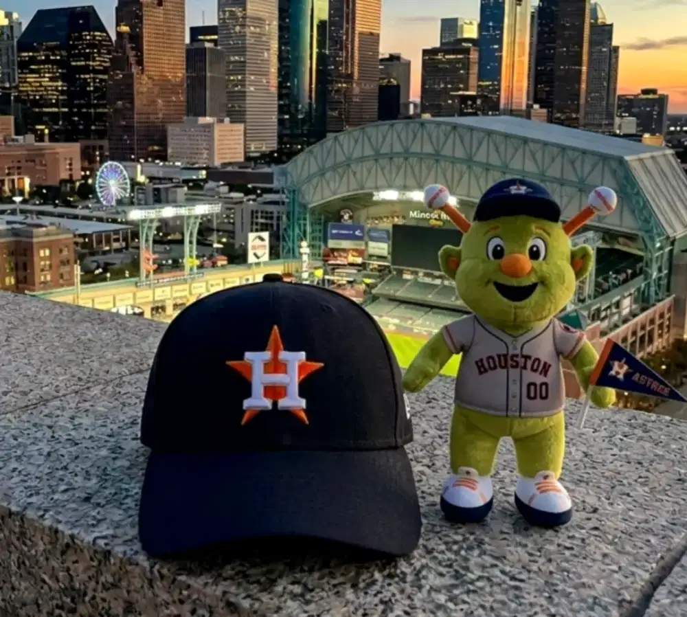 Topi Baseball Houston Astros MLB New Era Original Second Warna Hitam