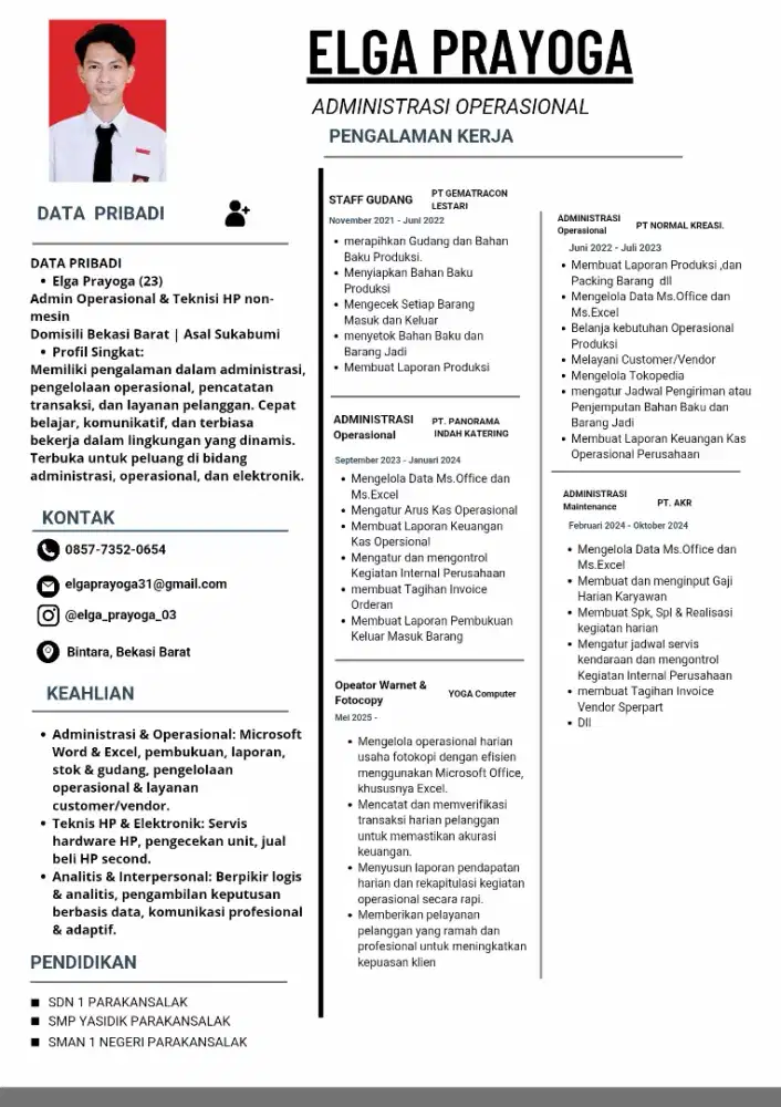 cari lowongan kerja administrasi