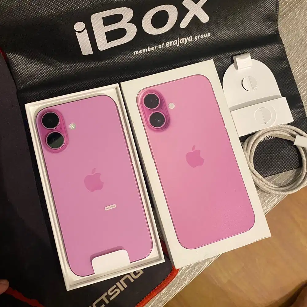 prelove pribadi rare iphone 16 128gb pink ibox garansi on bisa TT