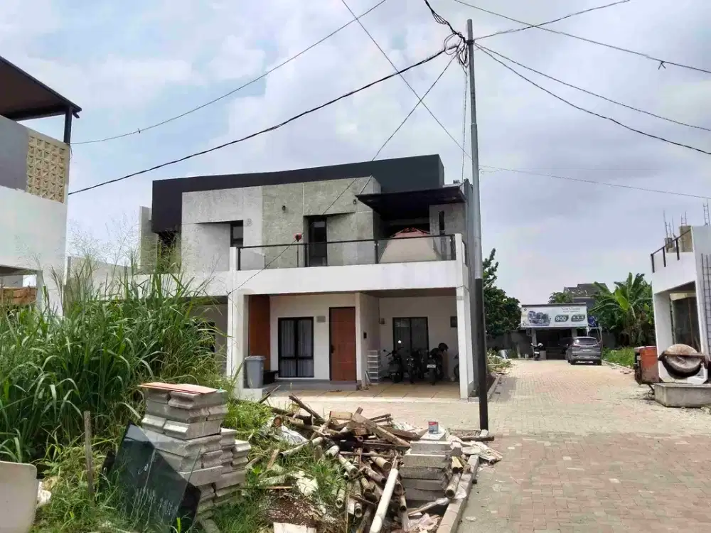 Rumah 2 lantai industrial DP 0 5jt all in biaya biaya
