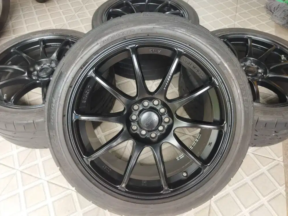 Velg HSR Indy R18 + Ban Dunlop 245/40