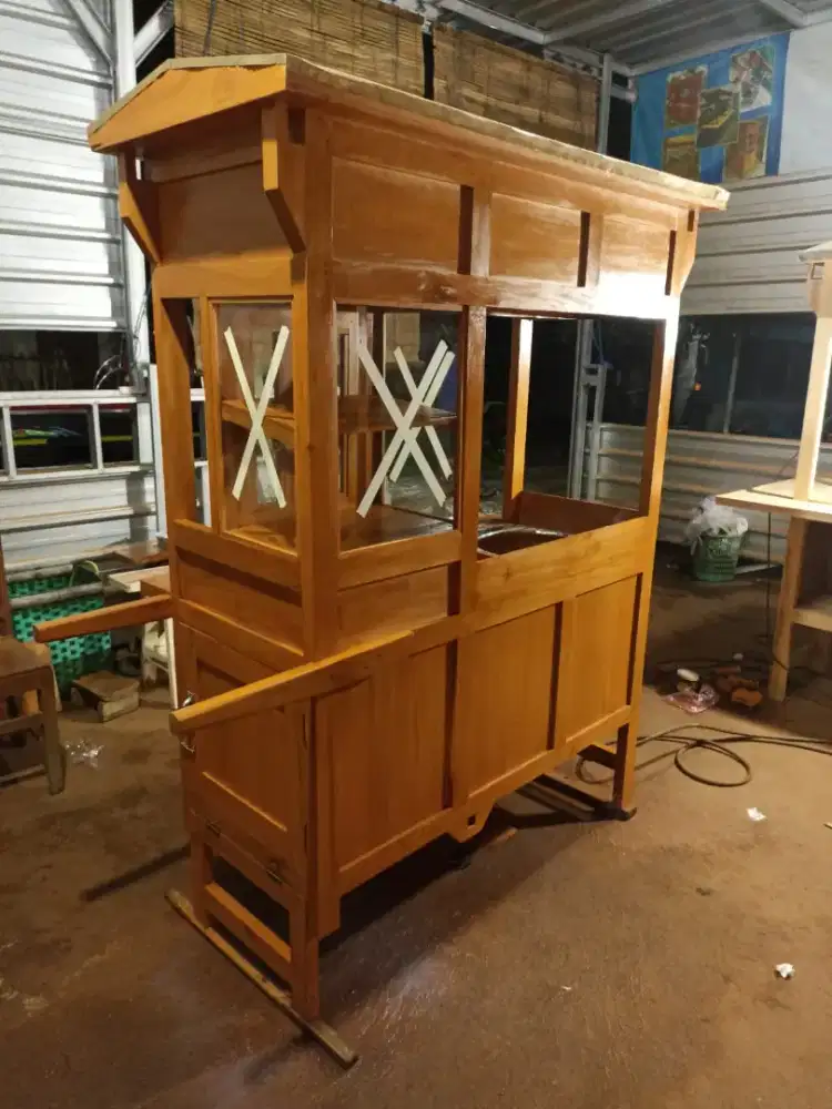 Sedia Gerobak Angkringan, Bakso Mie Ayam, Bubur, Sate, Soto, Pecel dll