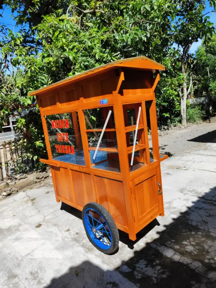 Gerobak Angkringan Bakso Mie Ayam PeceL Bubur Sate Martabak Ronde dlL