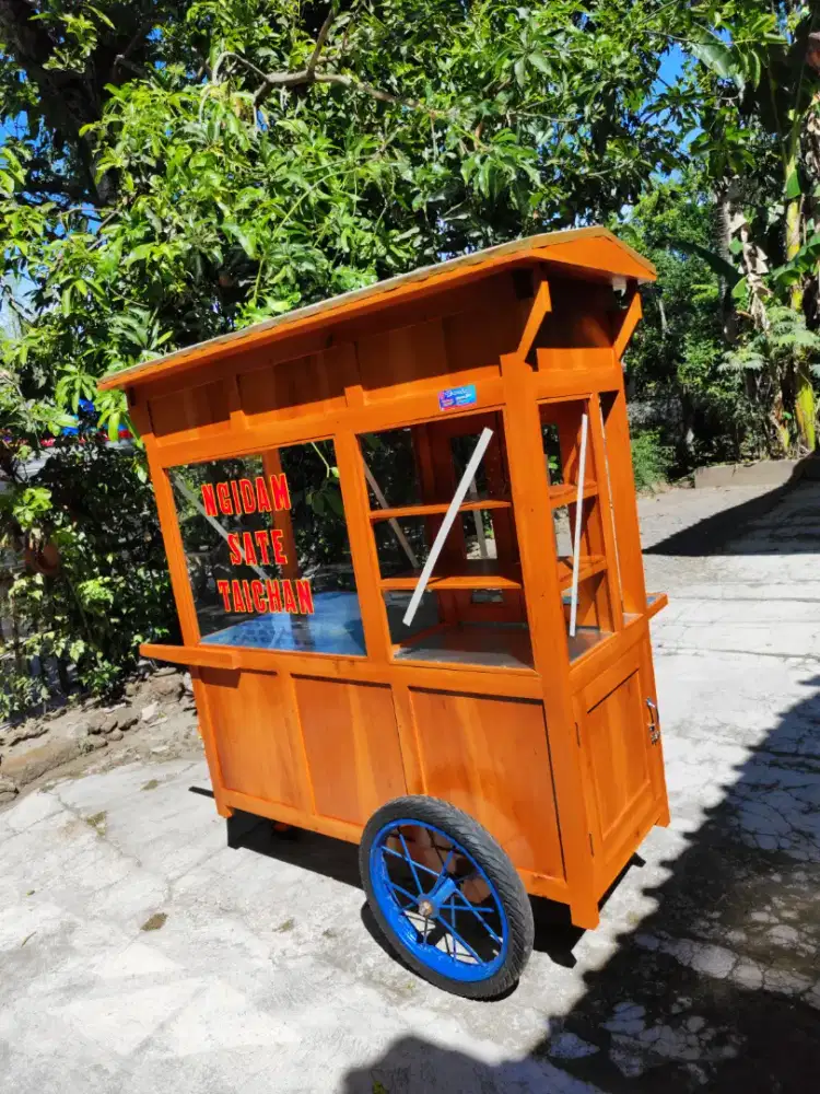 Gerobak Angkringan Bakso Mie Ayam PeceL Bubur Sate Martabak Ronde dlL