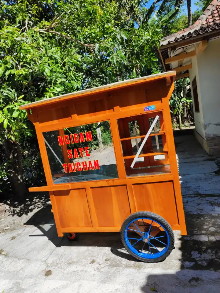 Gerobak Angkringan Bakso Mie Ayam PeceL Bubur Sate Martabak Ronde dlL