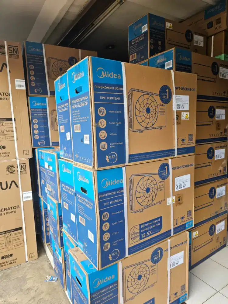 Jual ac midea 05crn new bisa tukar tambah ac lama