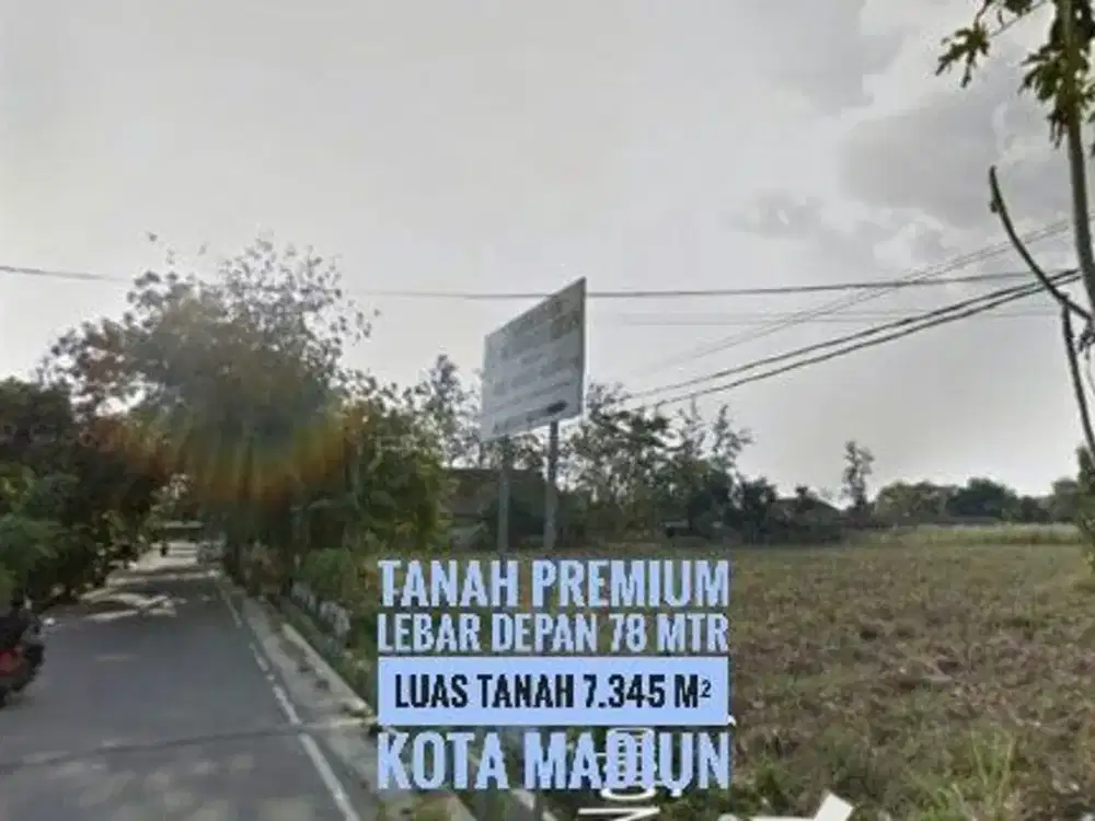 [Ba] Tanah Depan RS Griya Husada KOTA MADIUN, Lokasi Prospektif