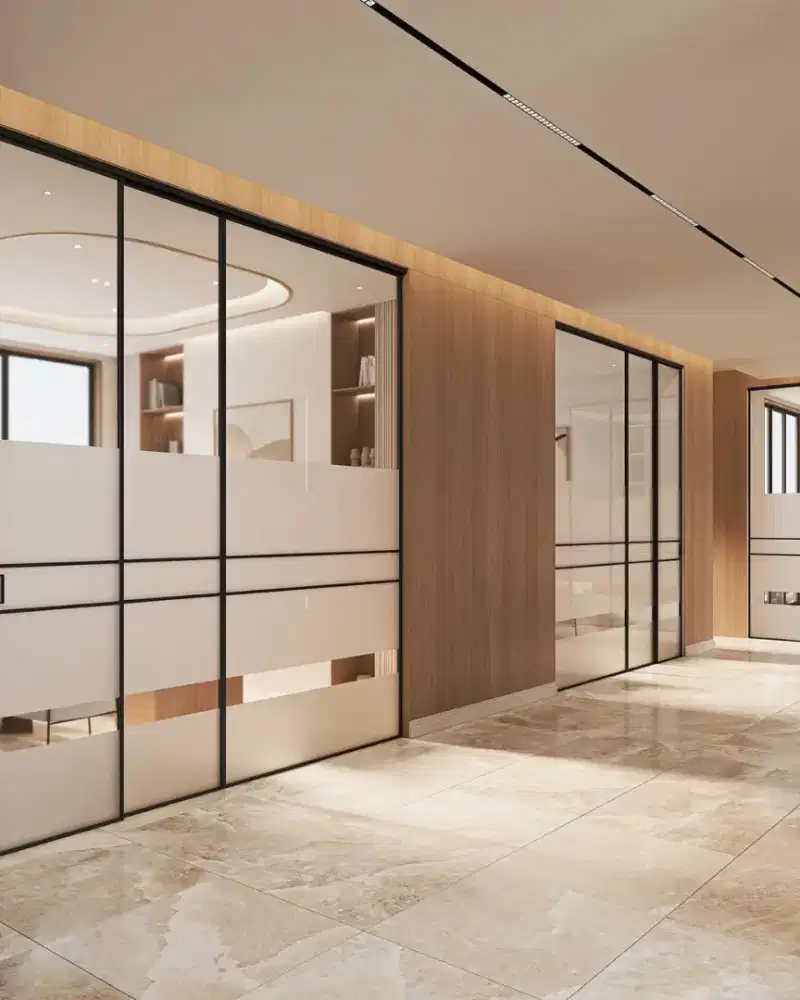 Stiker buram sandblast ice sticker kaca film sekat ruang kantor rumah