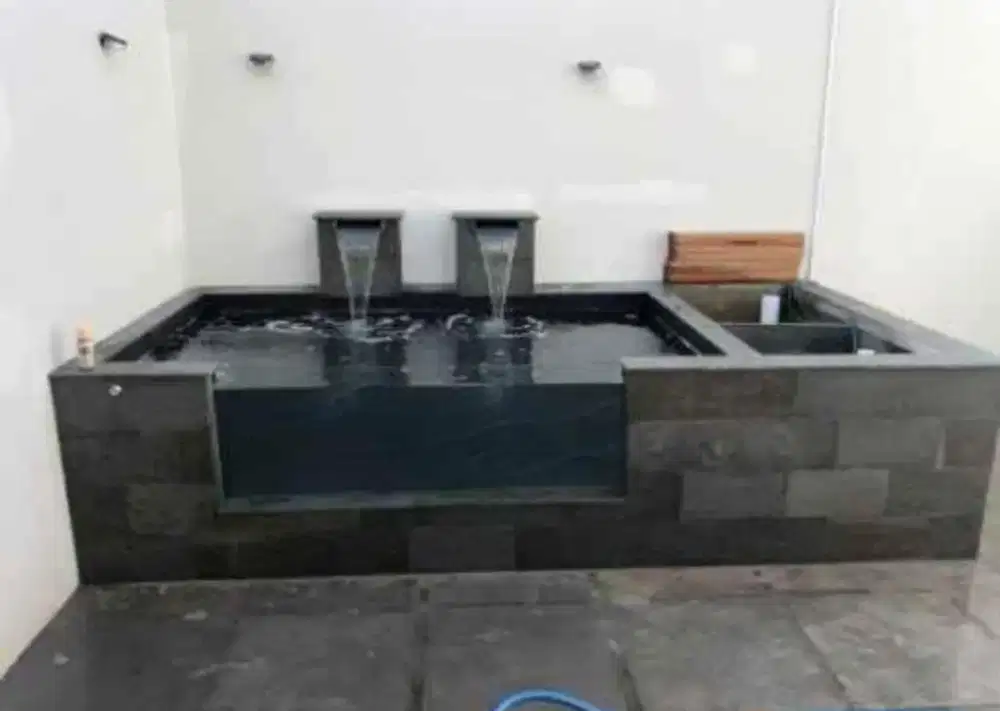 Kolam koi minimalis modern