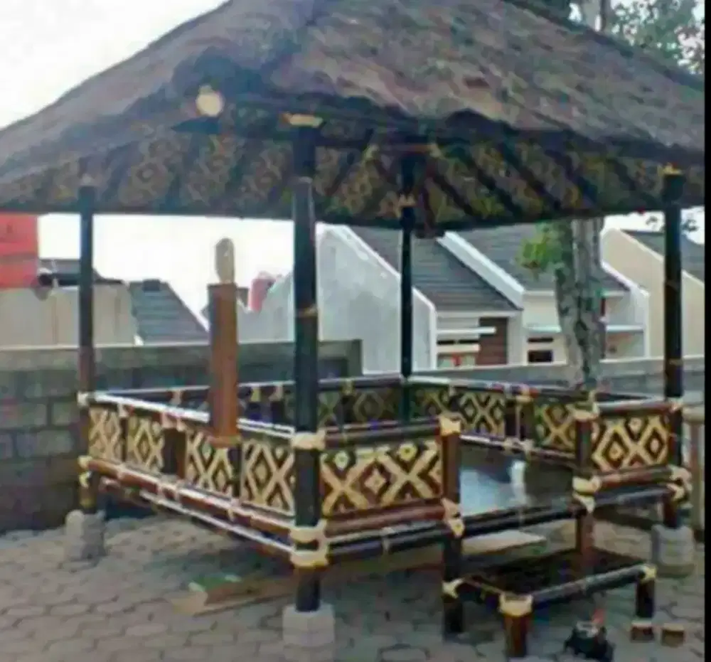 Jual Saung bambu murah