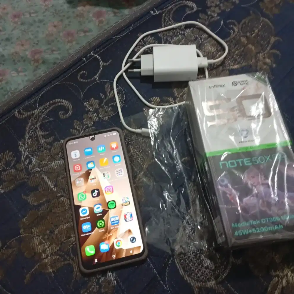 HP infinix note 50x 5g ram 8+8/256 fullset