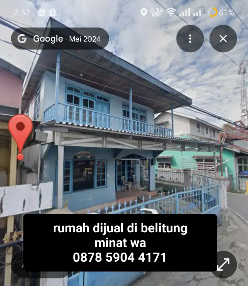 Rumah dijual di belitung