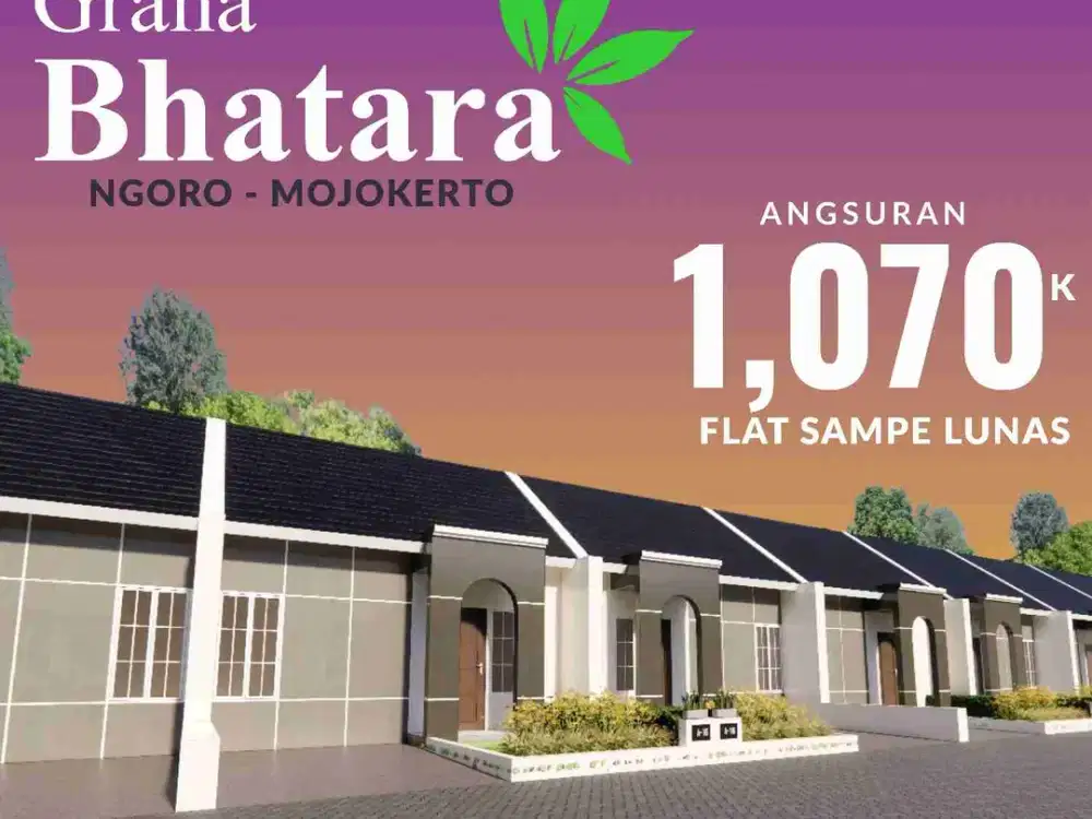 Rumah Subsidi Pemerintah Ngoro Mojokerto Flat sampe lunas