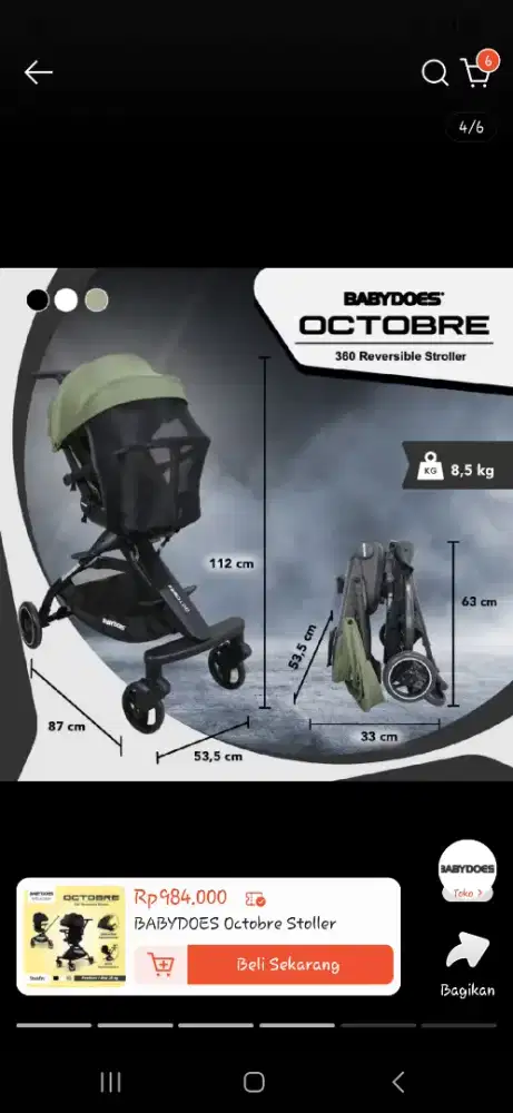 Babydoes octobre warna hijau