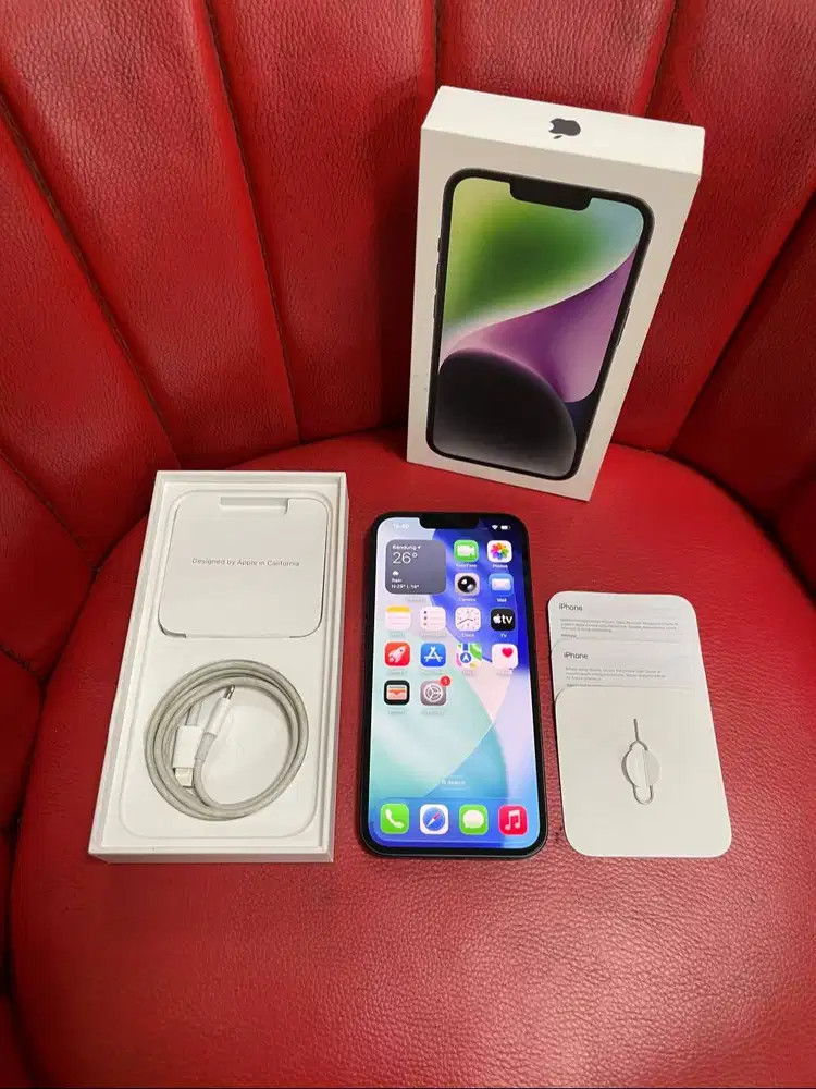iPhone 14 128gb Midnight Garansi iBox Panjang Fullset ORI