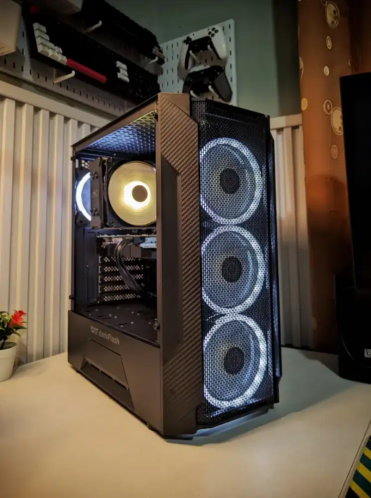 siap pakai pc murah intel gen 10 | ram 16gb | rx 580 8gb | nvme | hdd