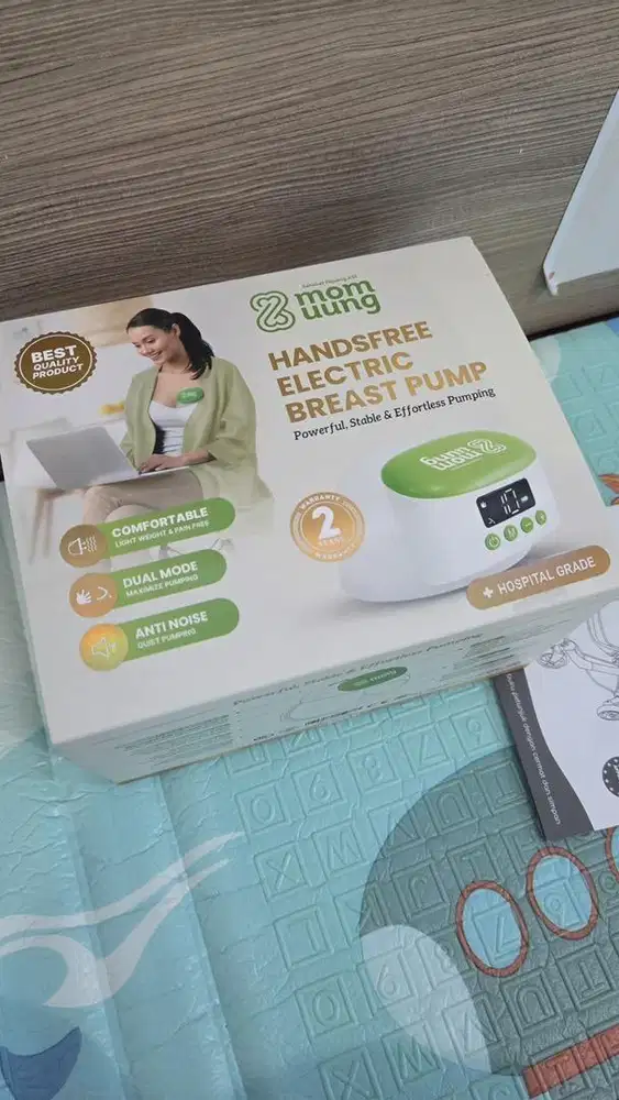 Mom Uung Handsfree Breast Pump Portable Wireless dengan Dual Mode