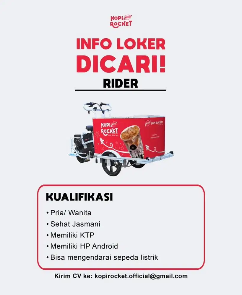 LOKER RIDERS KOPI ROCKET