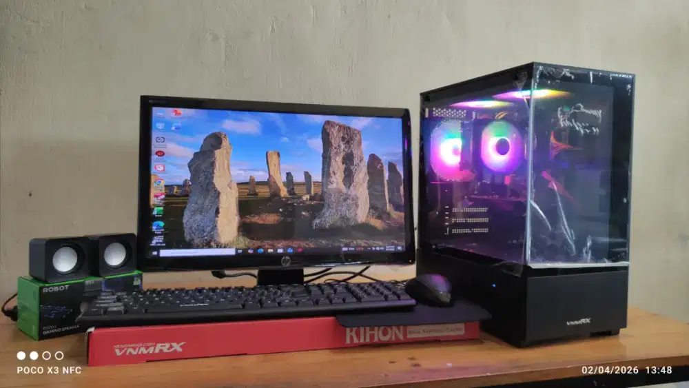 PC FULLSET CORE I5-4570 (8/128+500GB) VGA GT730 4GB, LAYAR LED 20INC