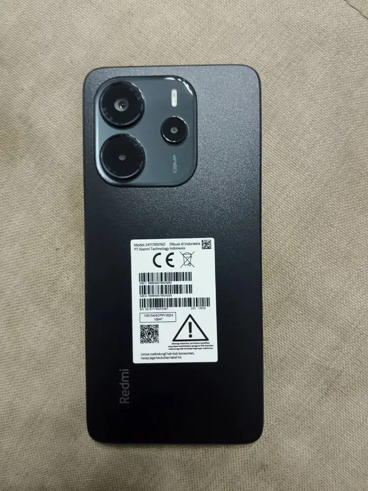 Redmi note 14  black mulus fullset 8/128