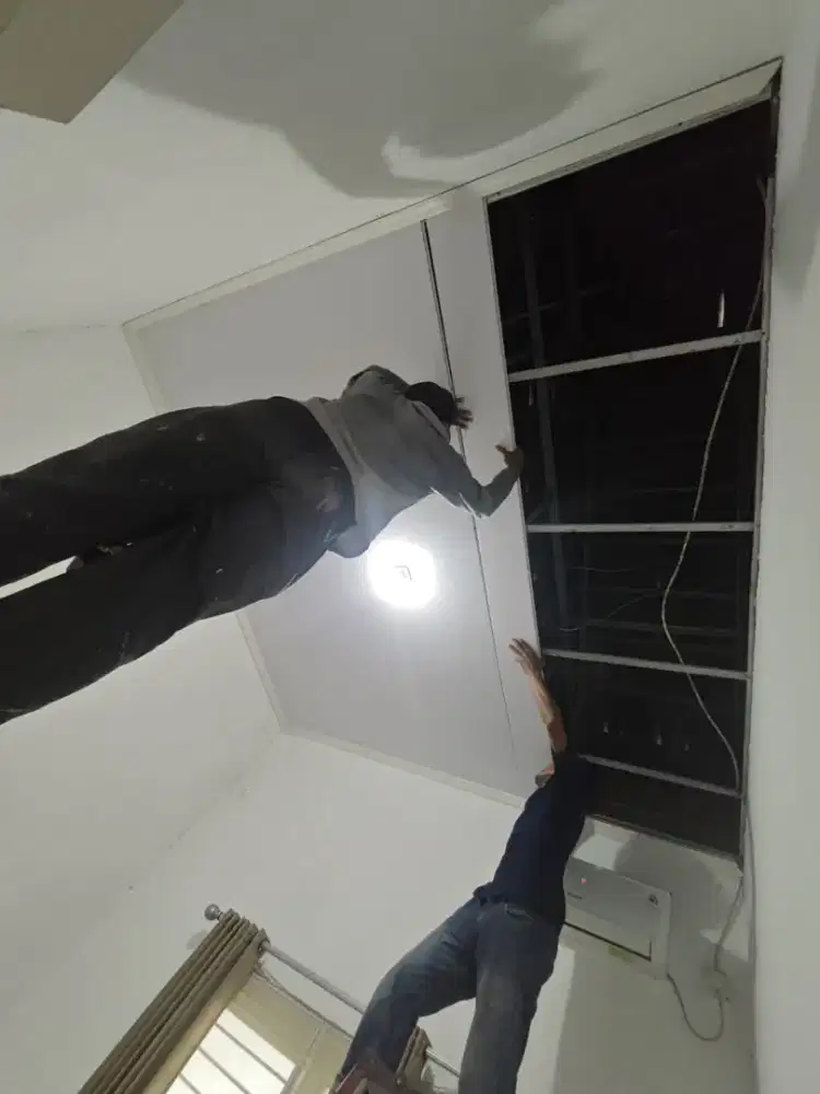 Plafon pvc dan plafon gipsum modern, partisi,