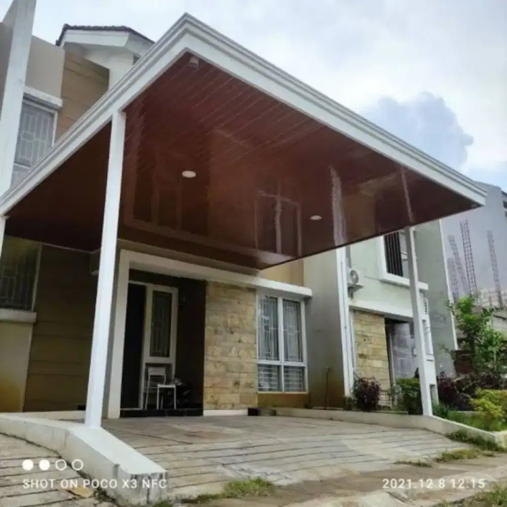 Kanopi baja ringan plus plafon pvc dan renovasi atap