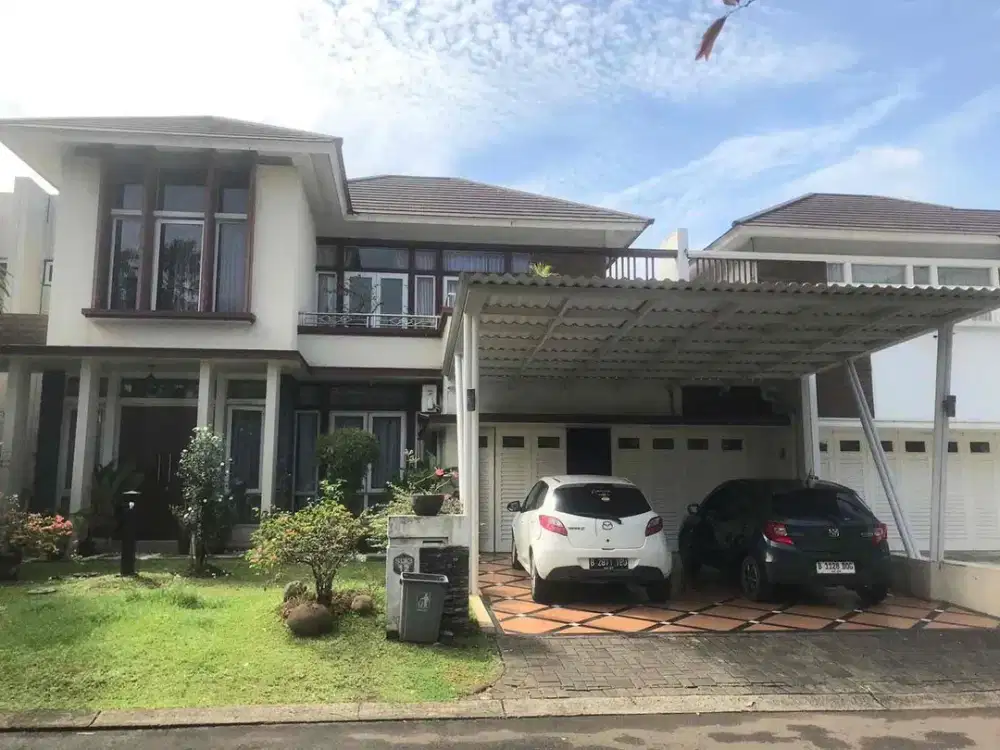 Dijual Rumah Kota wisata cibubur luas depan taman