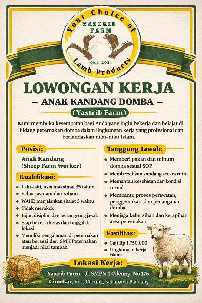 Lowongan Kerja - Anak Kandang