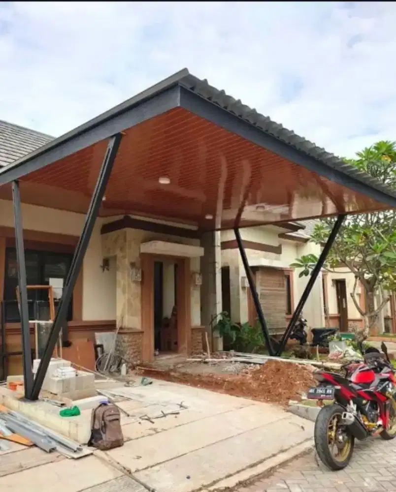 Kanopi baja ringan plus plafon pvc