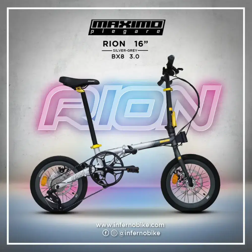 sepeda lipat 16  8 speed seperti baru 2 minggu