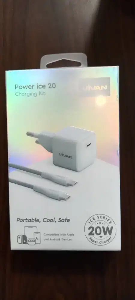 Charger Vivan Power Ice 20 USB-C 20W With USB-C Cable Fast Charging