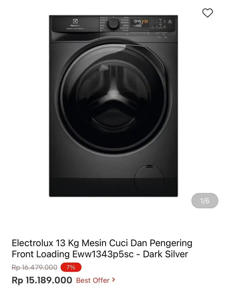 WM FRONT LOAD ELECTROLUX 13kg