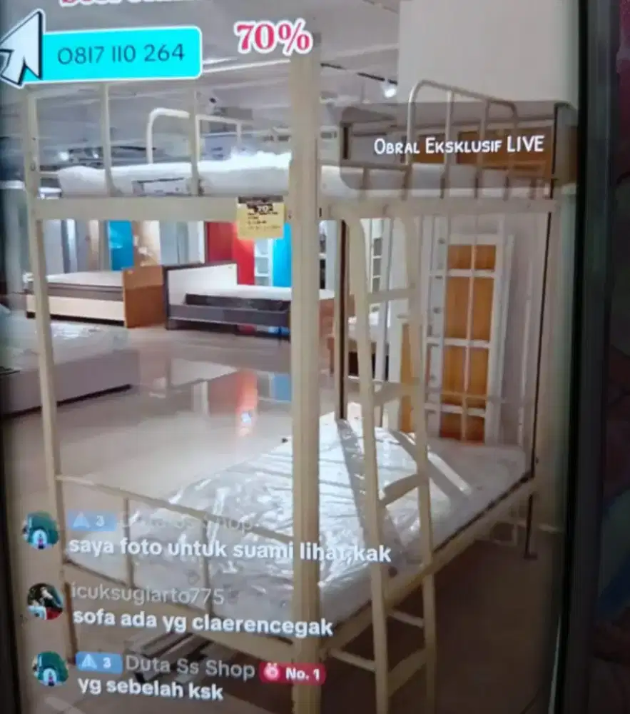 Ranjang Tingkat Dari Informa Bahan Besi