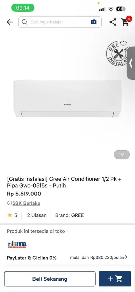 ac gree 1/2pk 05f5s