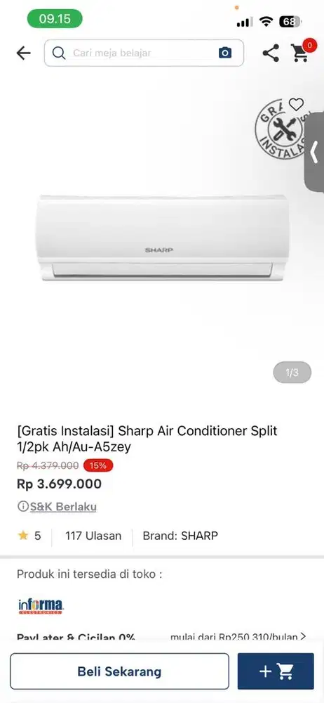 ac sharp A5zey 1/2pk