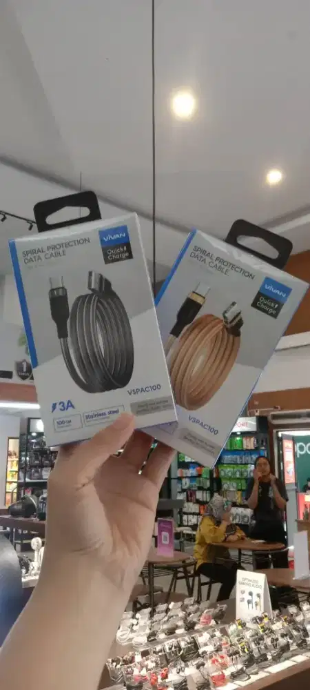 KABEL DATA VIVAN VSPAC100 3A TYPE C FAST CHARGING
