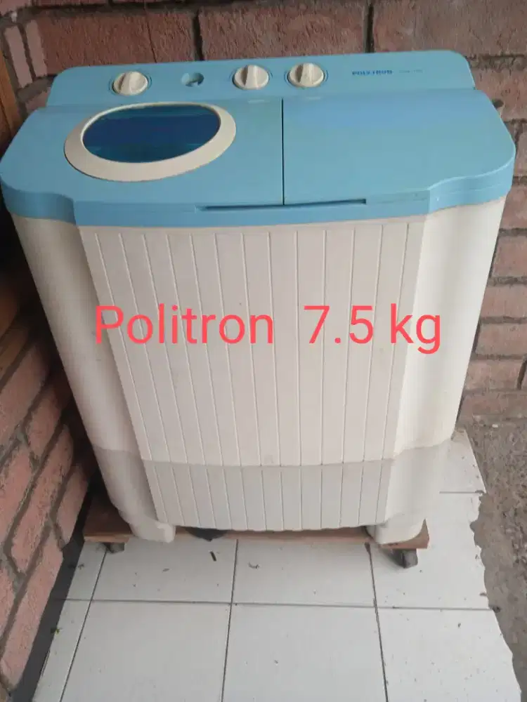 Mesin cuci merk Politron 7,5 kg