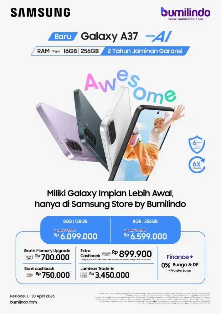 SAMSUNG A37 CICILAN TANPA KARTU KREDIT