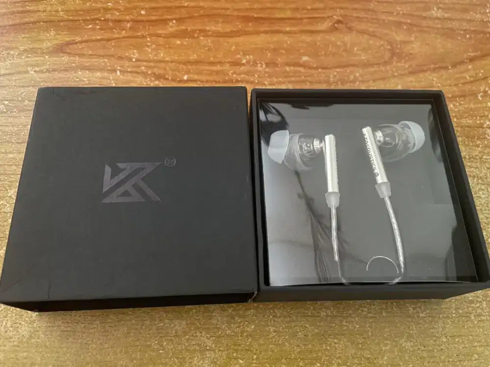 Earphone KZ Duet Dual DD Dynamic Driver Earpod Headset Mic Type C DAC
