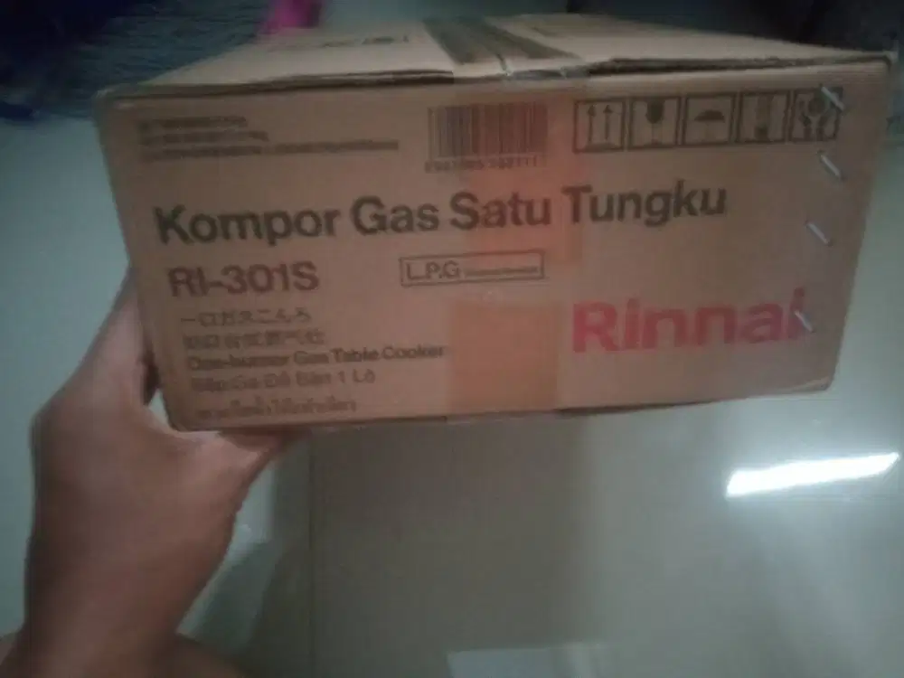 Jual kompor gas rinnai 1 tungku kondisi baru