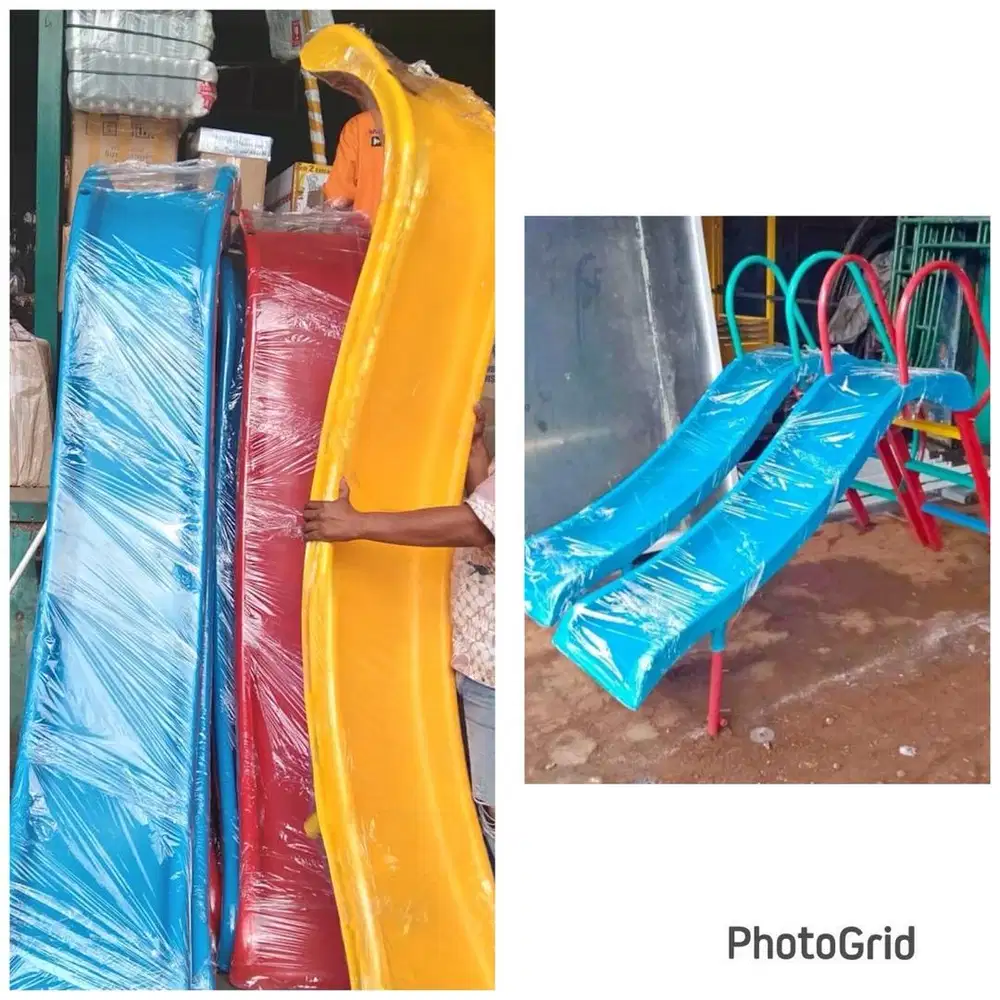 Perosotan, ayunan, kuda kudaan, mangkok putar, bola dunia, playground