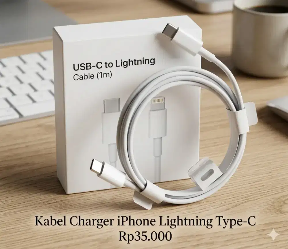 Kabel Data Charger iPhone Type-C to Lightning