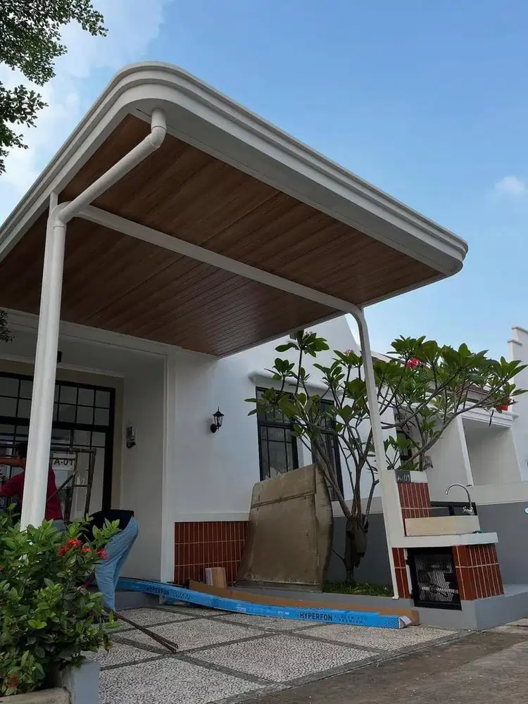 pemasangan kanopi minimalis