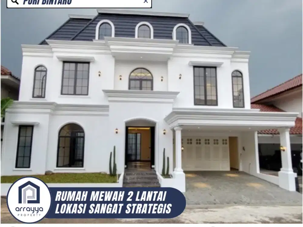 DIJUAL RUMAH CANTIK 2 LANTAI BIKIN BETAH DI PURI BINTARO (DM76)
