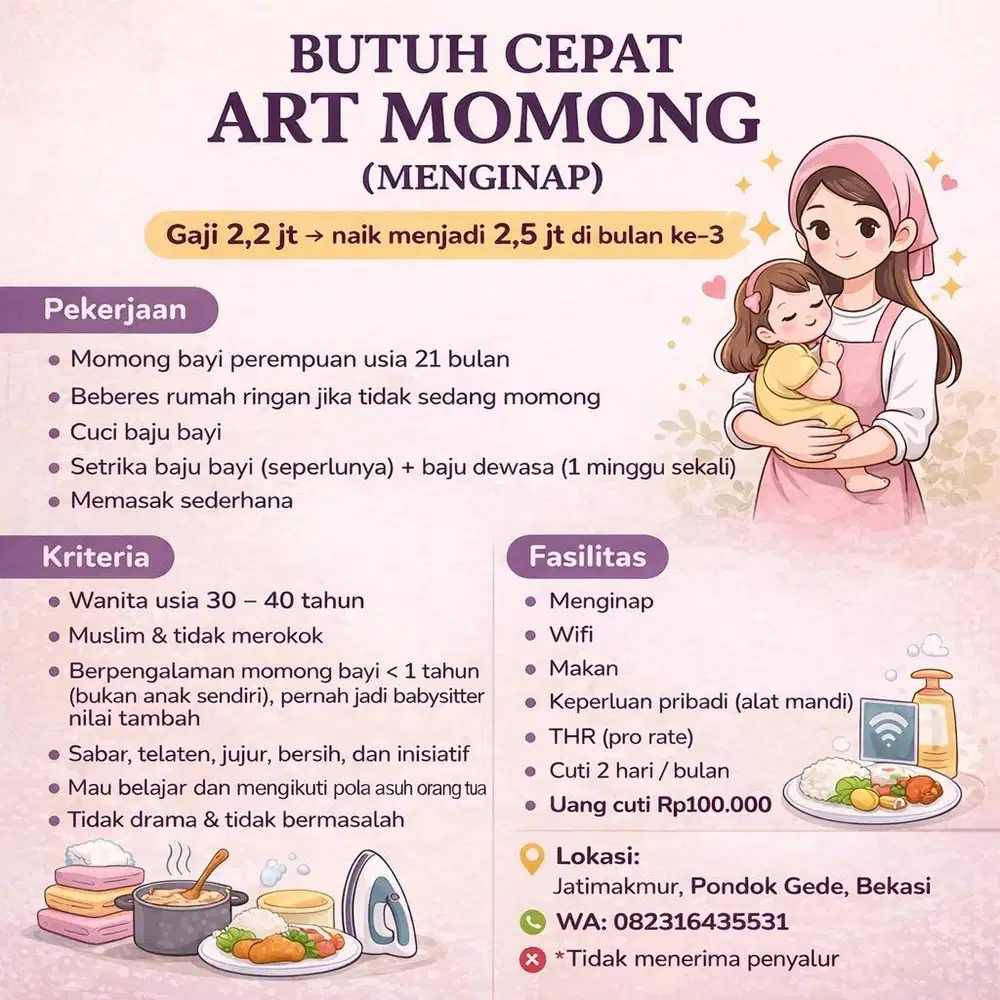 Art + Momong Menginap