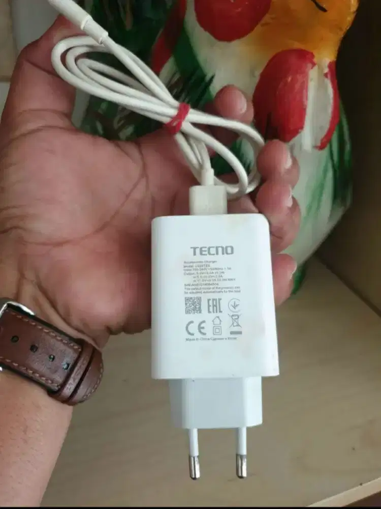 Charger ori bawaan hp tecno 33 watt tipe c
