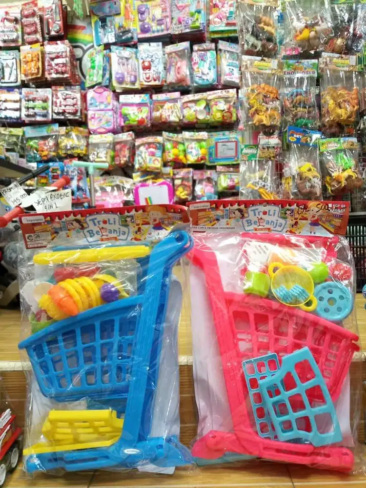 mainan anakk troli supermarket