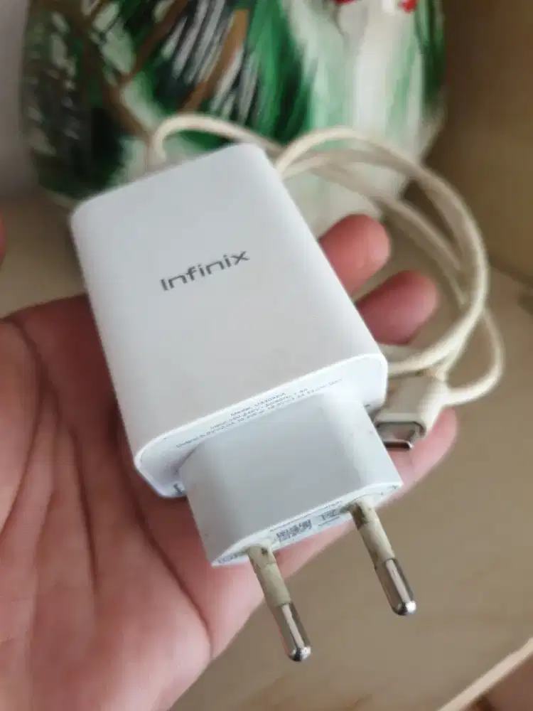 Charger ori bawaan hp infinix 33 watt